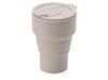 Силиконовый складной стакан "GoCup", бежевый