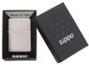 Зажигалка ZIPPO Classic с покрытием Brushed Chrome, латунь/сталь, серебристая, матовая, 38x13x57 мм