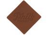 ПАТЧ РОМБ nubuk (коричневый ) 7,6 х 7,6 см