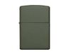 Зажигалка ZIPPO Classic с покрытием Green Matte, латунь/сталь, зелёная, матовая, 38x13x57 мм