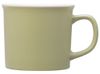 Матовая кружка Nancy 360 мл цветная снаружи, белая внутри, оливковый
