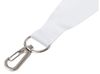 Ланъярд 2 см под сублимацию с карабином и замком обрыва, серебристый