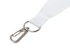 Ланъярд 2 см под сублимацию с трендовым карабином, серебристый