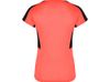 Футболка "Suzuka" женская, неоновый коралловый/черный