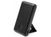 Магнитный беспроводной внешний аккумулятор 2-в-1 с подставкой «Магфлекс», QC/PD, 10000 мАч, черный