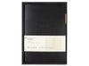 Ежедневник недатированный А5 "Boston", черный (оранжевый обрез)