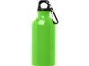 Одностенная бутылка для воды с карабином Oregon, изготовленная из нержавеющей стали, сертифицированной по стандарту RCS, объемом 400 мл - Зеленое яблоко