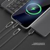 Дата-кабель&nbsp;3&nbsp;в&nbsp;1:&nbsp;micro&nbsp;USB,&nbsp;USB-C,&nbsp;Ligthning,&nbsp;алюминий,&nbsp;1.2м,&nbsp;черный,&nbsp;Deppa