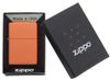 Зажигалка ZIPPO Classic с покрытием Orange Matte, латунь/сталь, оранжевая, матовая, 38x13x57 мм