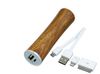 PB_wood2 Универсальное зарядное устройство power bank круглой формы. 2200MAH. Красный