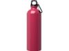 Одностенная бутылка для воды с карабином Oregon, изготовленная из нержавеющей стали, сертифицированной по стандарту RCS, объемом 750 мл - Фуксия