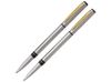 Набор Pierre Cardin PEN&PEN: ручка шариковая + роллер. Цвет - серебристый. Упаковка Е.