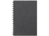 Блокнот на спирали в картонной обложке с переработанной бумагой "Mania", черный