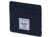 Herschel Charlie держатель для карт с RFID-защитой из переработанного материала - темно - синий navy
