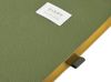 Ежедневник недатированный А5 "Verde" с нашивкой, зеленый