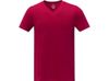 Somoto Мужская футболка с коротким рукавом и V-образным вырезом , красный