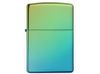 Зажигалка ZIPPO Classic с покрытием High Polish Teal, латунь/сталь, зелёная, глянцевая, 38x13x57 мм