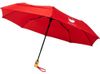 Автоматический складной зонт Bo из переработанного ПЭТ-пластика, красный