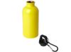Одностенная бутылка для воды с карабином Oregon, изготовленная из нержавеющей стали, сертифицированной по стандарту RCS, объемом 400 мл - Желтый