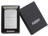 Зажигалка ZIPPO Classic с покрытием Brushed Chrome, латунь/сталь, серебристая, матовая, 38x13x57 мм