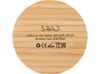 Беспроводное зарядное устройство с подсветкой лого «Reedia S3», 15 Вт, бамбук, черный