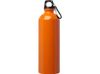 Одностенная бутылка для воды с карабином Oregon, изготовленная из нержавеющей стали, сертифицированной по стандарту RCS, объемом 750 мл - Оранжевый