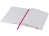 Блокнот Spectrum A5 с белой бумагой и цветной закладкой, белый/розовый