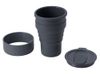 Силиконовый складной стакан "GoCup", темно-серый