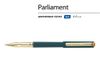 Ручка пластиковая шариковая "Parliament", 0,7 мм, синие чернила, зеленый/золотистый
