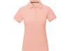 Calgary женская футболка-поло с коротким рукавом, pale blush pink