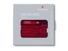 Швейцарская карточка VICTORINOX SwissCard Classic, 10 функций, полупрозрачная красная