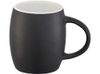 Керамическая чашка Hearth с деревянной крышкой-костером, черный/белый