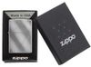 Зажигалка ZIPPO Classic с покрытием Brushed Chrome, латунь/сталь, серебристая, матовая, 38x13x57 мм