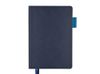 Ежедневник А5 датированный "Boston" 2026, темно-синий с голубым обрезом