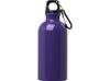 Одностенная бутылка для воды с карабином Oregon, изготовленная из нержавеющей стали, сертифицированной по стандарту RCS, объемом 400 мл - Пурпурный