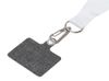 Ланъярд 2 см под сублимацию с трендовым карабином и большим держателем для телефона из ПЭ, серебристый