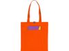 Cумка Clip из хлопка 340 г/м2 с застежкой из экокожи, оранжевый
