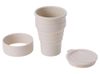 Силиконовый складной стакан "GoCup", бежевый