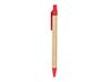 Блокнот А5+ ALANI с шариковой ручкой, крафтовый/красный