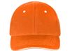 Бейсболка "New Castle" 6-ти панельная, оранжевый/белый