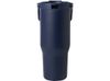Термостакан Bronx объемом 900 мл из меди и переработанной нержавеющей стали, сертифицированной по стандарту RCS, с вакуумной изоляцией и крышкой с двойной функцией - Темно - синий
