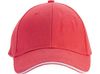 Бейсболка «Cancun», красный/белый