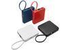 Внешний аккумулятор со встроенным кабелем USB-C «Дэнси», 5000 мАч, красный