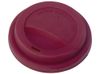 Стакан с силиконовой крышкой "Cafe", burgundy
