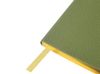 Еженедельник недатированный А6 "Verde" с нашивкой, зеленый