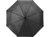 Зонт Alex трехсекционный автоматический 21,5", черный/серебристый