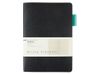 Ежедневник недатированный А5 "Boston", черный (бирюзовый обрез)