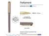Ручка пластиковая шариковая "Parliament", 0,7 мм, синие чернила, серый/золотистый