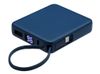 Внешний аккумулятор со встроенным кабелем USB-C «Дэнси», 5000 мАч, темно-синий