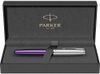 Ручка-роллер Parker Sonnet Essentials Violet SB Steel CT, цвет чернил black, перо: F, в подарочной упаковке.